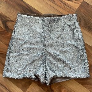 Express sequin shorts